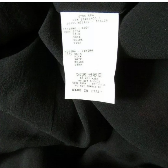 ETRO SLEEVELESS DRESS SILK VELVET VNECK 46 - Picture 9 of 10